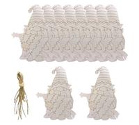 Generisch Lot de 10 décorations de Noël en bois inachevées - Décorations de Noël à peindre pour toutes les fêtes - Sapin de Noël