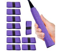 Generisch Lot de 10 grips pour raquette de tennis, absorbent la transpiration, accessoires d'entraînement sportif pour baseball, haltère, canne à pêche, pickleball