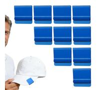 Generisch Lot de 10 pinces à bord de chapeau pour homme, kit d'accessoires de coiffe - Tampon DIY pour casquette de baseball - Pour voyageurs, randonneurs, golfeurs, cyclistes, jardiniers, coureurs