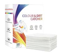 Generisch Lot de 100 chiffons attrape-peinture pour le linge - Protection contre la décoloration - Lingettes attrape-couleur pour vos vêtements - Convient pour les tissus, les vêtements, le coton, les