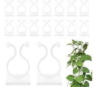 Generisch Lot de 100 clips de fixation murale invisibles pour plantes grimpantes - Rendez vos plantes plus propres et plus belles (blanc)