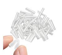 Generisch Lot de 100 clips de réparation de branches en silicone de 3 x 1 cm - Tube de greffage flexible pour arbres fruitiers, légumes, fleurs, tiges cassées, support pour serres de jardin