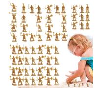 Generisch Lot de 100 figurines de soldats en étain - Statues historiques - Pour les filles et pour les projets éducatifs - Jeu de rôle et décoration de gâteau