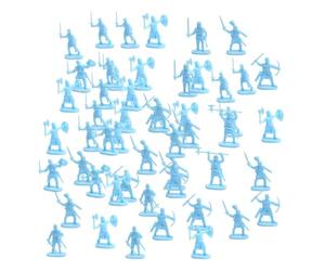 Generisch Lot de 100 figurines de soldats pour hommes - Différentes poses - Ensemble de anciens - de société pour jeux de rôle et fêtes d' - Décoration de gâteau et fille