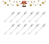 Generisch Lot de 12 crochets pour couronne de porte d'entrée | 12 pièces et réutilisables, porte-jarretelles pour la cheminée - cheminée, extérieur, balustrade, décoration de vacances, appartement