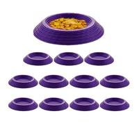 Generisch Lot de 12 gamelles pour isopodes - Antidérapantes - pour enclos et terrariums - pour l'alimentation des cafards - Convient pour Les queues sauteuses, Les Mille-Pattes et