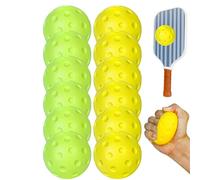 Generisch Lot de 12 petites balles d'entraînement souples et silencieuses de 7,4 cm, idéales pour l'entraînement et les séances d'entraînement sur les terrains intérieurs et