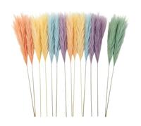 Generisch Lot de 15 branches d' de la pampa artificielles de 55 cm - Style bohème réaliste - Pour maison, salon, chambre à coucher, bureau, vase, cheminée, mariage et fête