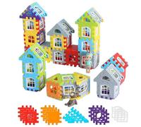 Generisch Lot de 150 Blocs de Construction emboîtables - Jouets éducatifs sensoriels - Jeu de logique éducatif - Jouet de Construction pour, Tout-Petits,