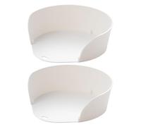 Generisch Lot de 2 bols de préparation pour planche à découper - Boîtes de rangement empilables - Accessoires de cuisine - Plateau à légumes pour restaurant et maison