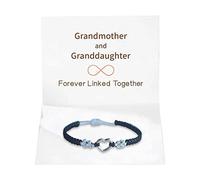 Generisch Lot de 2 bracelets brésiliens reliés et cartes - Bracelets en pierre naturelle - Cadeaux de bijoux - Bracelet d'amitié avec gravure, taille unique, Autre, Pas de gemme