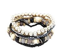 Generisch Lot de 2 bracelets en cuir - Cadeau mignon - Bracelet en cristal pour amis, sœurs et filles - Laissez le bracelet en cristal devenir votre belle amitié - Montre bracelet large en cuir