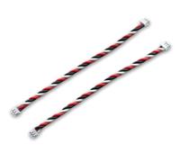 Generisch Lot de 2 câbles d'extension à 3 broches de 10 cm du récepteur au satellite compatible avec Spektrum Nanolite Multiplex OrangeRx JR