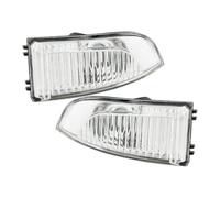 Generisch Lot de 2 clignotants de rétroviseur extérieur blancs compatibles avec Renault Megane III 2008-2016 Clignotant gauche + droit avec clignotant E-Mark 261656470R 261609550R