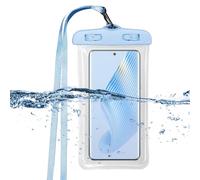 Generisch Lot de 2 coques de protection étanches IPX8 pour smartphone - Protection pour téléphone portable - Protection pour piscine et écran tactile avec bande - Fermeture sécurisée pour la plongée