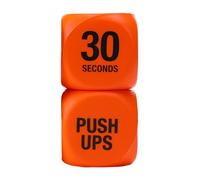 Generisch Lot de 2 dés d'entraînement - Dés de fitness à 6 faces pour l'entraînement | Entraînement de force amusant pour femmes, adolescents, squats, push-ups en plein air, maison et bureau