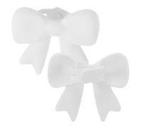 Generisch Lot de 2 écouteurs décoratifs en silicone 3D en forme de nœud - Pour fête, streaming, étude, travail,