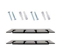 Generisch Lot de 2 étagères murales en acrylique pour verres à vin | Support de rangement pour verres à vin, porte-verres, étagère suspendue pour verres à vin, sous les armoires, cuisine de bar