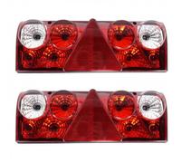 Generisch Lot de 2 feux arrière gauche et droit compatibles avec Schmitz Europoint 2 Scania MAN Remorque Camion Feu arrière avec prise 1157244 256200501