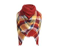 Generisch Lot de 2 foulards propanol pour l'hiver et l'hiver - Écharpe confortable - Grande couverture épaisse - Écharpe à enrouler - Cadre en tricot - Écharpe ronde, rouge, taille unique