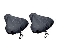 Generisch Lot de 2 housses de selle imperméables pour stationnement | Tissu Oxford imperméable avec cordon de serrage, protection de coussin de vélo lavable pour une utilisation quotidienne sur