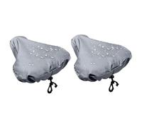 Generisch Lot de 2 housses de selle imperméables pour stationnement | Tissu Oxford imperméable avec cordon de serrage, protection de coussin de vélo lavable pour une utilisation quotidienne sur