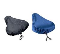 Generisch Lot de 2 housses de selle imperméables pour stationnement | Tissu Oxford imperméable avec cordon de serrage, protection de coussin de vélo lavable pour une utilisation quotidienne sur