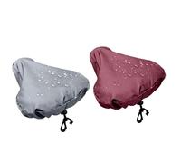 Generisch Lot de 2 housses de selle imperméables pour stationnement | Tissu Oxford imperméable avec cordon de serrage, protection de coussin de vélo lavable pour une utilisation quotidienne sur