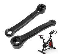 Generisch Lot de 2 manivelles de vélo - 127 mm - Manivelle de rechange en acier au carbone - Robuste et durable - Pour vélo de route, trail, entraînement de trail, trail, trail, trail, trail, trail