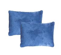 Generisch Lot de 2 petits coussins de voyage - 28 cm x 18 cm - Coussin pour la sieste - Pour enfants, nuque, poignet, taille, genou, lit, chaise, canapé, camping, bureau, voyage