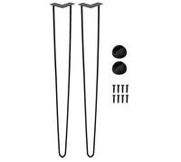 Generisch Lot de 2 pieds de table basse - Pieds de support avec charge jusqu'à 120 kg - Pour tabouret, commode, armoire et bureau à domicile - Pieds de rechange pour meubles