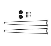 Generisch Lot de 2 pieds de table d'appoint - Pieds de support avec charge jusqu'à 120 kg - Pour tabouret, commode, armoire et bureau à domicile - Pieds de rechange pour meubles