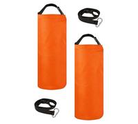 Generisch Lot de 2 sacs de poids pour tonnelle - 11,3 kg en tissu Oxford avec sangle - Sacs de lestage pour parasols, parasols, drapeaux, bannières extérieures, voiles d'ombrage, auvents, camping