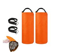 Generisch Lot de 2 sacs de sable portables de 11,3 kg avec sangle de | - Sacs lestés pour pergolas, drapeaux, bannières de plein air, auvents et activités de camping en plein air