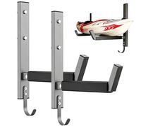 Generisch Lot de 2 supports muraux pour kayak - Capacité de charge de 90 kg - Support de planche de surf pour maison, abri de jardin, appartement, intérieur, extérieur, snowboard