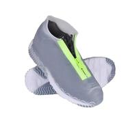 Generisch Lot de 2 surchaussures pour adulte avec fermeture éclair - Grande housse en silicone comme protection contre la pluie - Bottes de pluie imperméables - Chaussures d'extérieur en caoutchouc