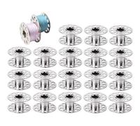 Generisch Lot de 20 bobines de rechange en acier inoxydable pour machine à - Pour couturière, designer, experts, débutants, femmes, hommes, grand-mère, mère