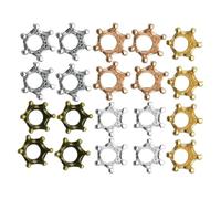Generisch Lot de 20 breloques en forme de couronne en alliage | Couronnes vintage pour bricolage - 20 accessoires de breloques, fabrication de bijoux amusants, accessoires de bricolage pour homme et