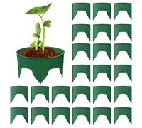 Generisch Lot de 24 Anneaux de Croissance pour - Rondes - pour arrosage Profond - Bordure de Jardin réutilisable - Bordure d'économie d'eau pour Anneaux de Plantation - Jardin, Balcon, Serre