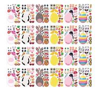 Generisch Lot de 24 Feuilles d'autocollants de Pâques sur Le thème du Printemps | Autocollants de Bricolage pour Journal, Scrapbooking, Remplissage de Panier, décoration DIY pour, Adolescents