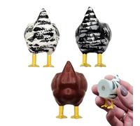 Generisch Lot de 3 aimants en forme de poulet en résine - Aimants créatifs pour réfrigérateur - Accessoires de cuisine pour congélateur, armoire, salle de asier, atelier, tableau blanc