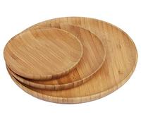 Generisch Lot de 3 assiettes en bambou respectueuses de l'environnement