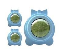 Generisch Lot de 3 balles d' à chat pour chat - Boules murales pour chats d'appartement - Chewing-gum avec vigne argentée - Pour l'intérieur et l'extérieur - Pour jouer et enrichir l'intérieur et