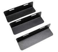 Generisch Lot de 3 cloisons de séparation de coffre en métal - Blocs de sécurité pour aliments, équipements de sport, sacs de courses, SUV et voiture