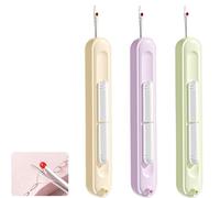Generisch Lot de 3 filetages d'aiguilles 2 en 1, rétractable, plug-in et outil de retrait de fil extensible pour la couture, le tricot, le matelassage, le point de croix