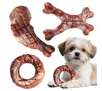 Generisch Lot de 3 jouets à mâcher interactifs en nylon pour chiots et toutes les races de chiens - Kit de nettoyage des dents pour chiots et toutes les races de chiens - Pour l'intérieur, l'extérieur