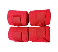 Generisch Lot de 4 bandages de protection élastiques pour jambes de cheval - Équipement d'équitation doux pour soutenir l'entraînement, l'équitation, le tournoi et le travail quotidien à l'étable