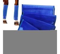 Generisch Lot de 4 Bottes Anti-Mouches pour Chevaux - en Maille légère - Design aéré et Flexible pour la défense des Insectes - pour Jambes d'été Portables - Résistantes à l' de Saule