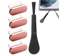 Generisch Lot de 4 cache-prises de chargement, anti-poussière avec brosse de nettoyage pour smartphones, tablettes, extérieur, camping, maison, déplacement