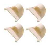 Generisch Lot de 4 dés à coudre pour travaux manuels - Protection des doigts à tricoter - Ergonomique - Pour couture, broderie, matelassage, débutants, adultes